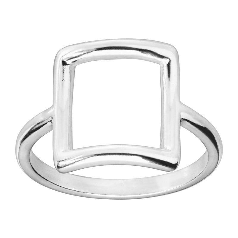 Silpada 'Catuskoti' Open Square Ring in Sterling Silver, Size 8, Size 8 - Image 1